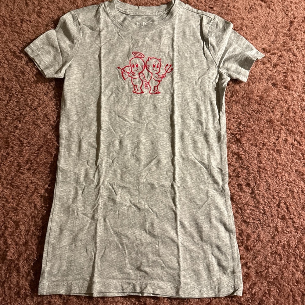 Free State Heather Gray Tee with Red Accents